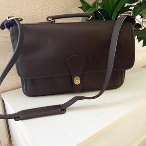 Genuine leather briefcase business bag